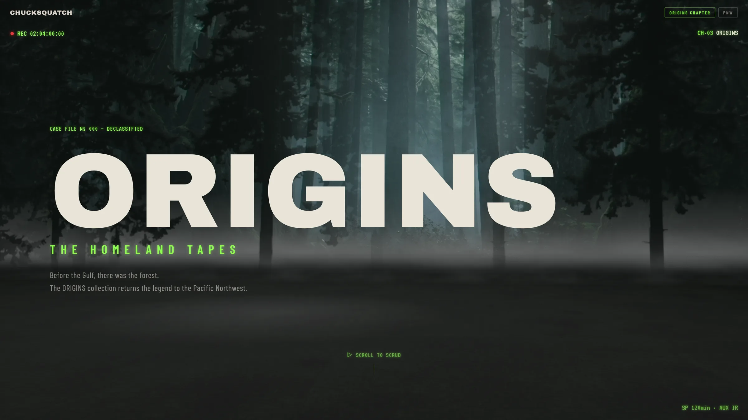 Origins. A declassified cryptid case file.