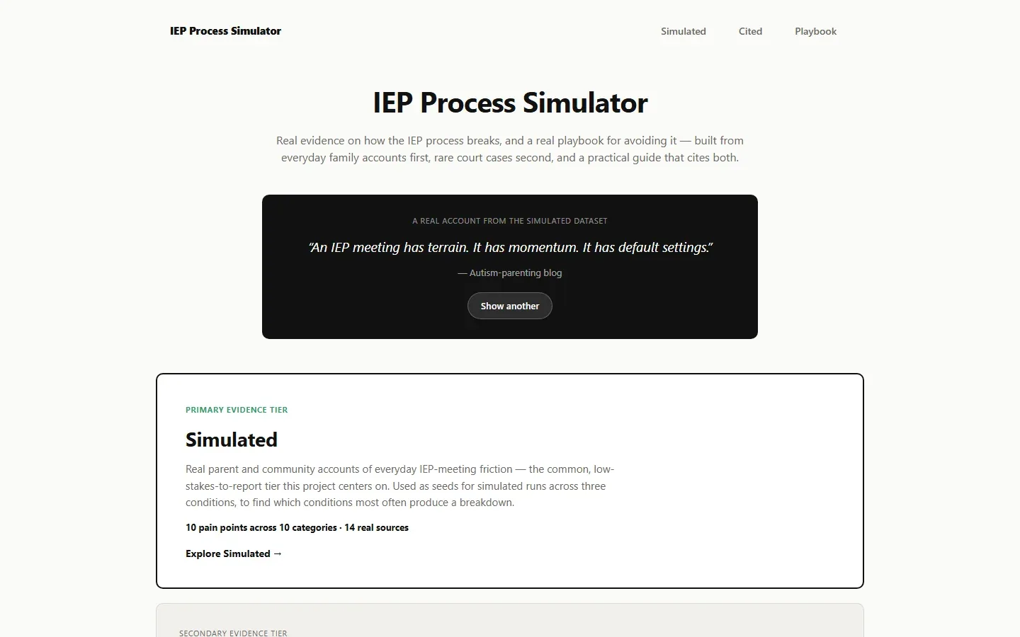 The Process Simulator.